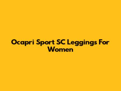 Ocapri Sport SC Leggings For Women